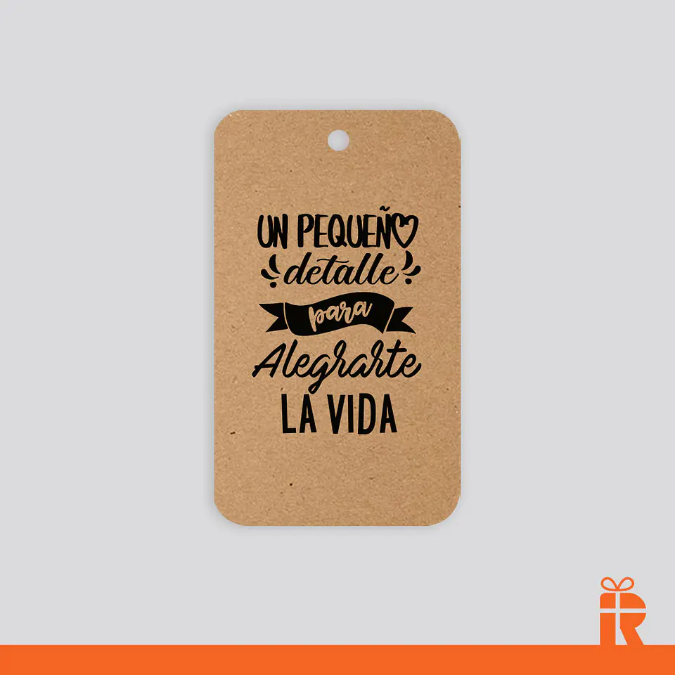 Pack Etiqueta cartón kraft con agujero 3