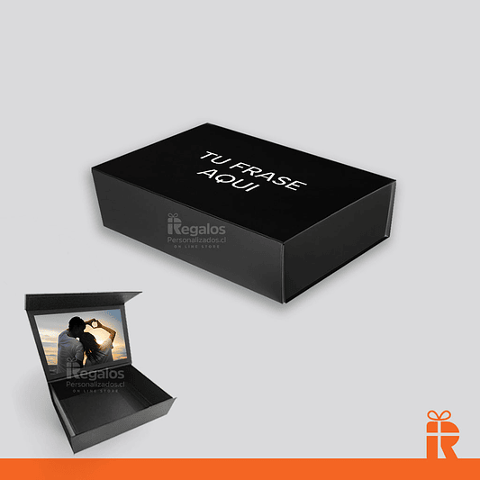 Caja premium para regalo 20x14x6 NEGRA 1