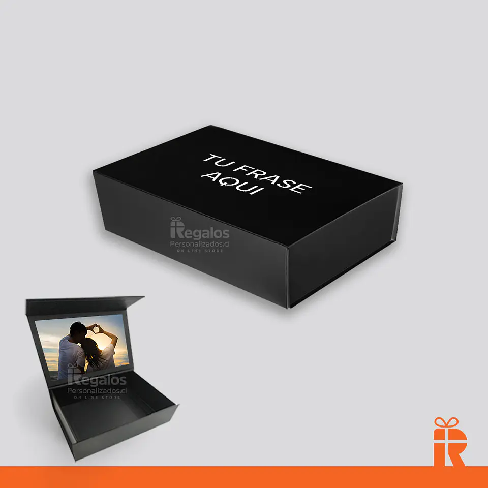 Caja premium para regalo 20x14x6 NEGRA 1