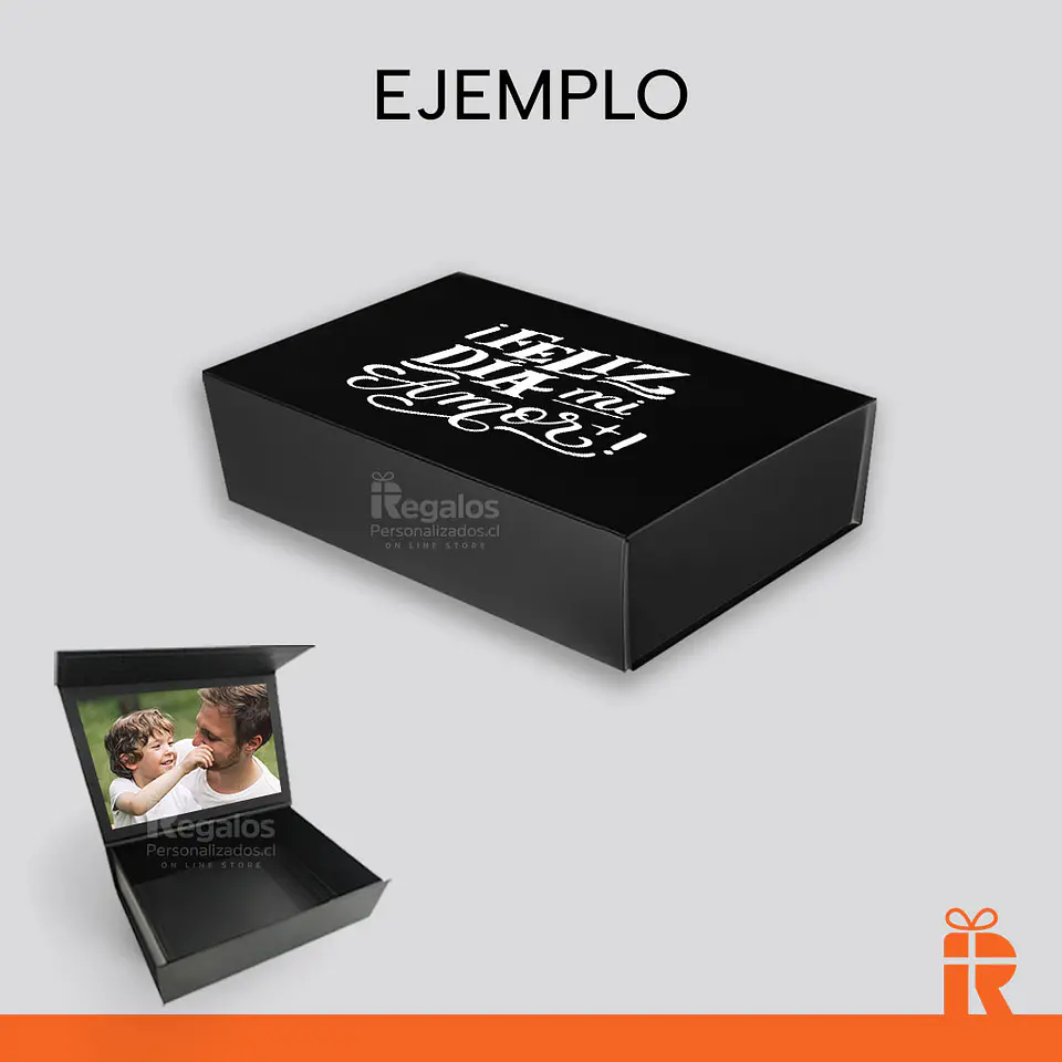 Caja premium para regalo 20x14x6 NEGRA 2