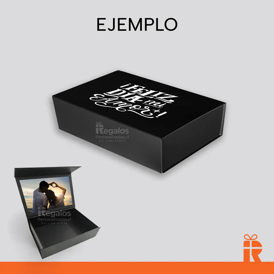 Caja premium para regalo 20x30x10 NEGRA 3