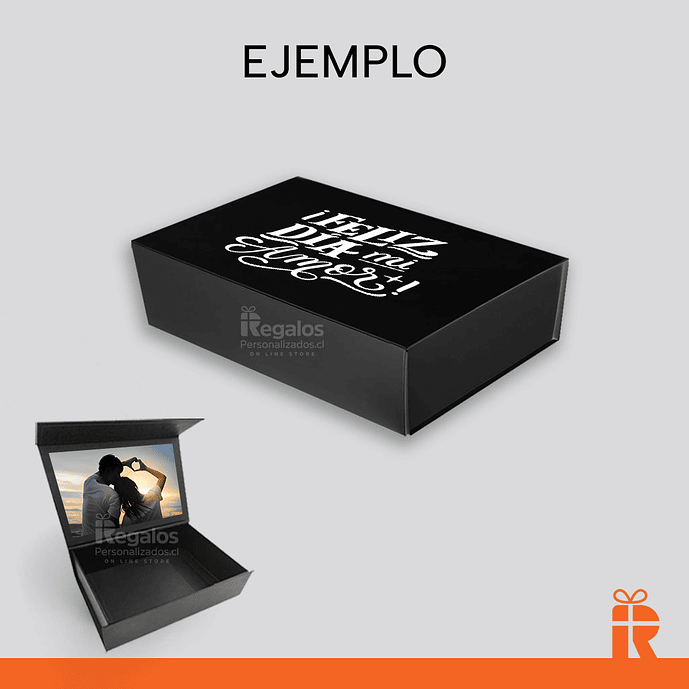 Caja premium para regalo 30x40x10 NEGRA 3