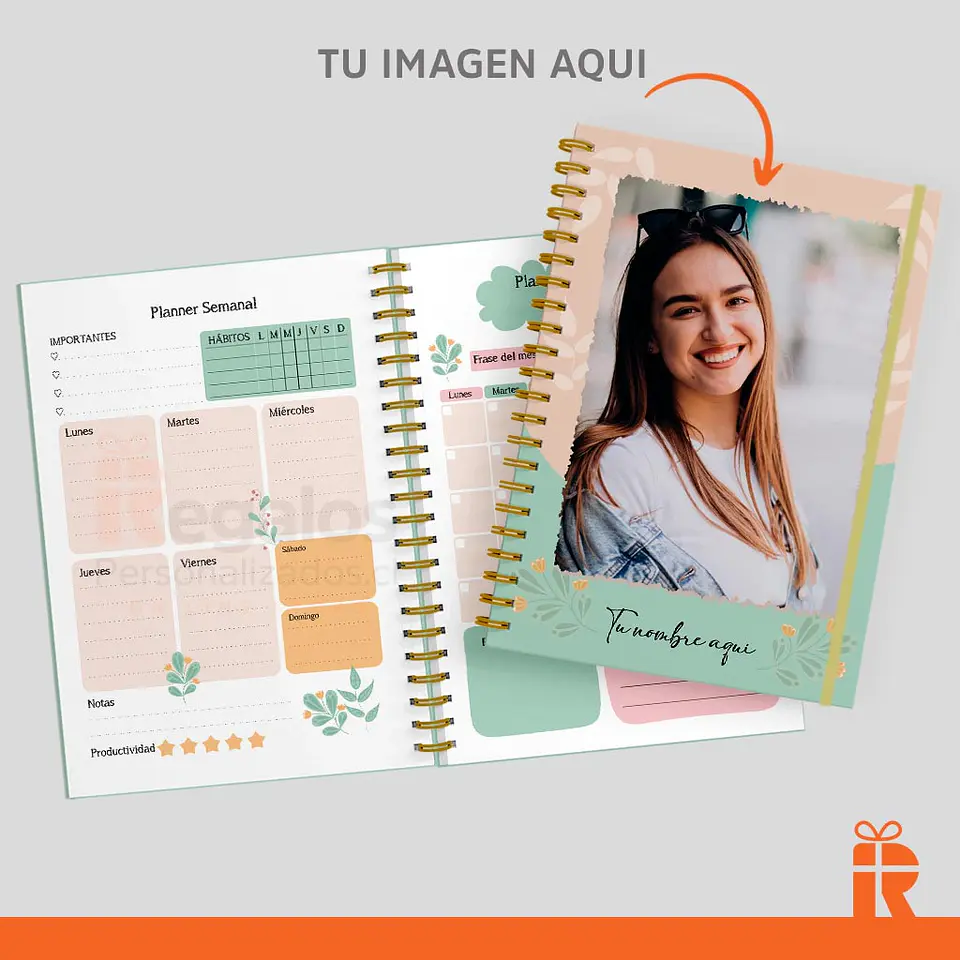 Agenda planificador modelo 01 tapas personalizadas 1