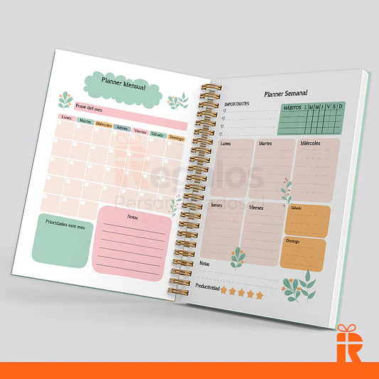 Agenda planificador modelo 01 tapas personalizadas 2