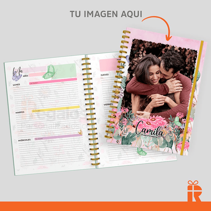 Agenda planificador modelo 02, tapas personalizadas 1