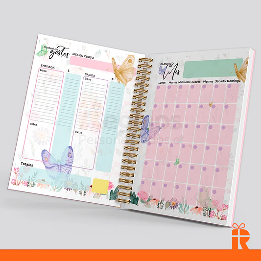 Agenda planificador modelo 02, tapas personalizadas 2