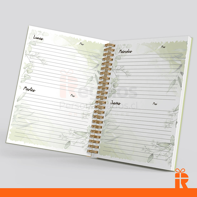 Agenda planificador modelo 03, tapas personalizadas 2