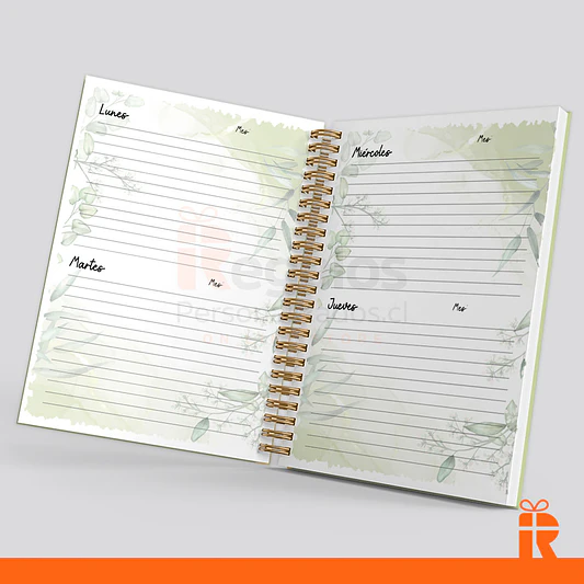 Agenda planificador modelo 03, tapas personalizadas 2