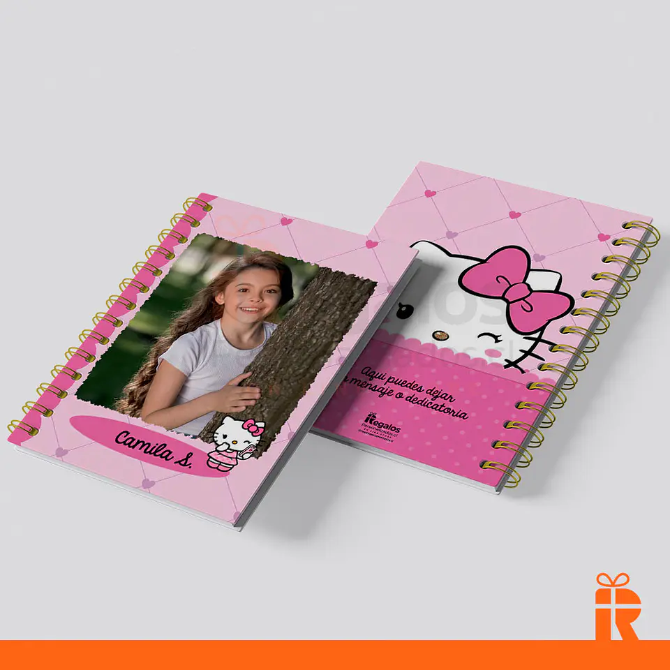 Agenda planificador Hello Kitty, tapas personalizadas 2