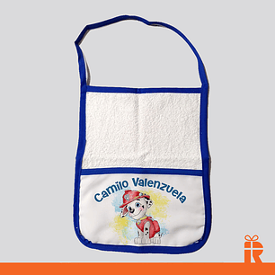 Toalla jardin azul personalizada