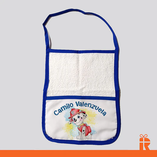 Toalla jardin azul personalizada 1