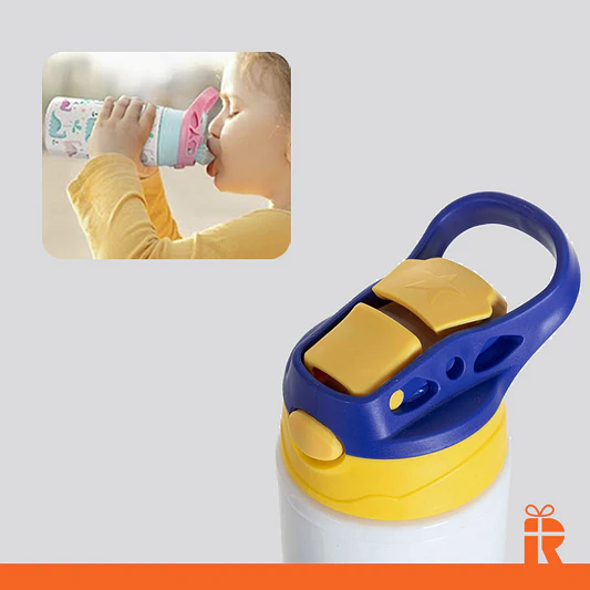 Botella niños azul/amarillo, 500cc personalizada 5