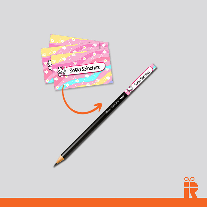 Set sticker escolares personalizados 2