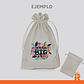 Pack saco algodón 20x29cm personalizado - Miniatura 2