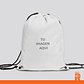 Morral clásico blanco personalizado - Miniatura 1