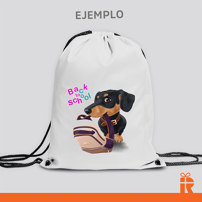 Morral clásico blanco personalizado 2