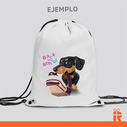 Morral clásico blanco personalizado 2