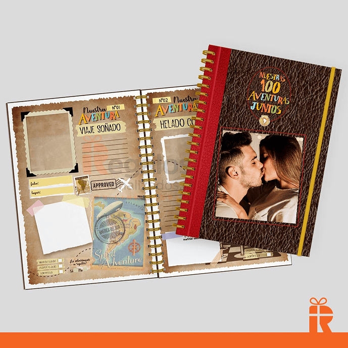 Nuestras 100 aventuras junt@s, portadas personalizadas 1