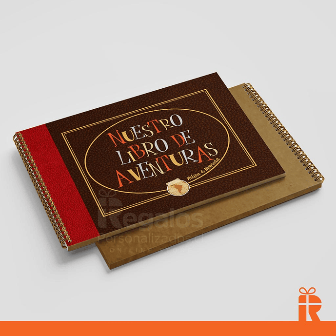 Álbum Libro de aventuras, interior hojas Kraft 1