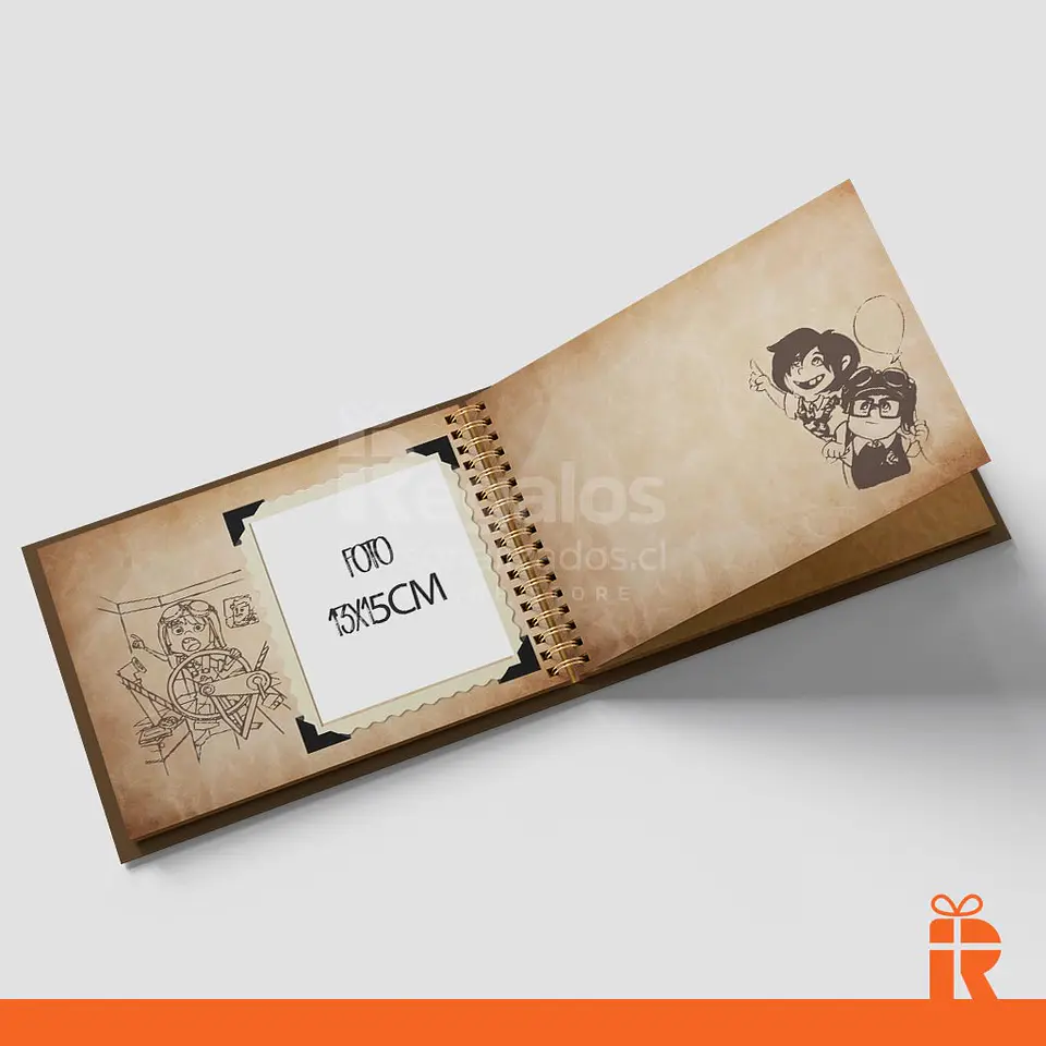 Álbum Libro de aventuras, interior diseño up 2