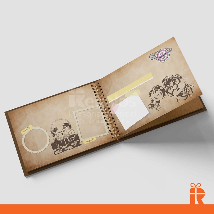 Álbum Libro de aventuras, interior diseño up 3