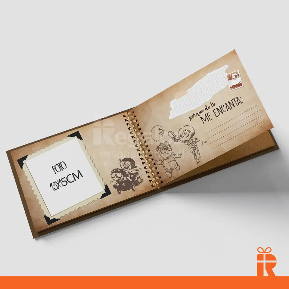 Álbum Libro de aventuras, interior diseño up 4