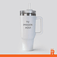 Vaso térmico 1.2lt blanco mate personalizado - Miniatura 1