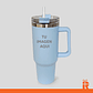 Vaso térmico 1.2lt celeste mate personalizado - Miniatura 1