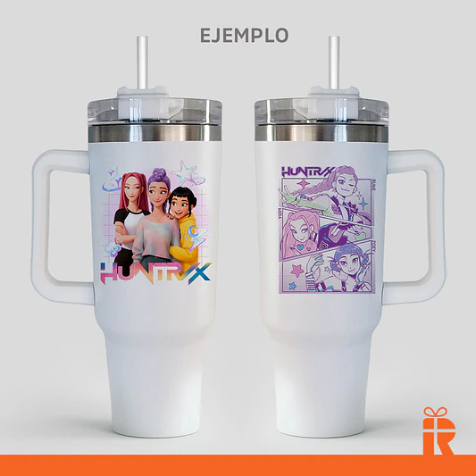 Vaso térmico 1.2lt blanco personalizado 5