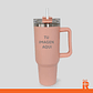 Vaso térmico 1.2lt rosa mate personalizado - Miniatura 1