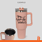 Vaso térmico 1.2lt rosa mate personalizado - Miniatura 2