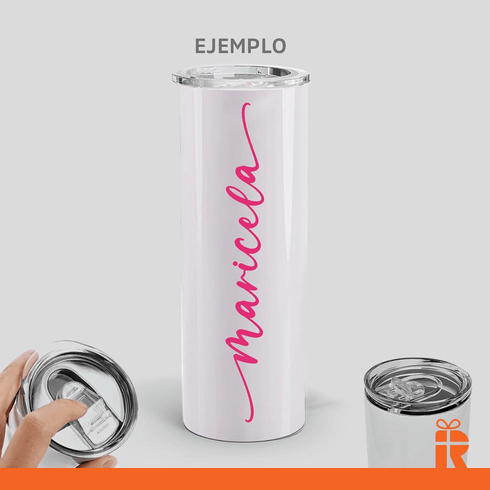 Vaso skinny tumbler térmico personalizado 3