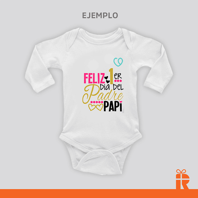 Body 6-8m manga larga personalizado 2