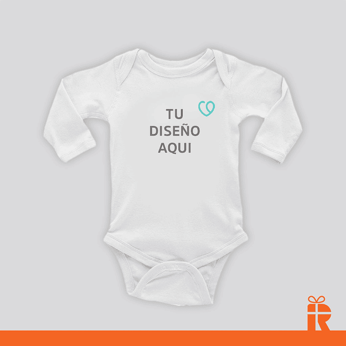 Body 9-12m manga larga personalizado 1
