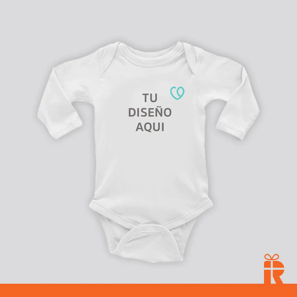 Body 9-12m manga larga personalizado 1