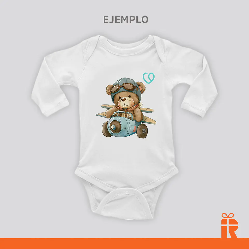 Body 9-12m manga larga personalizado 2