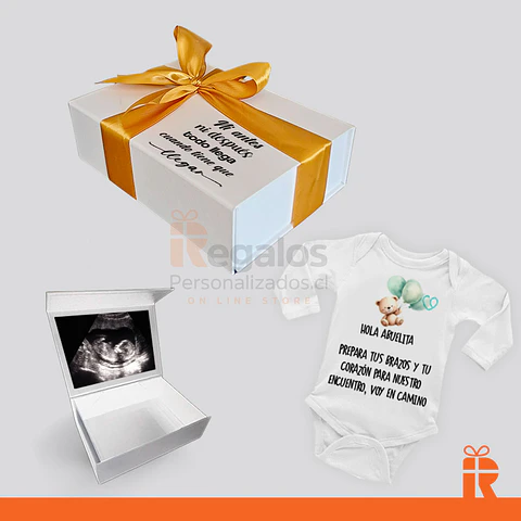 Box body anuncio de embarazo