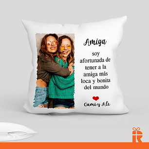 Cojín diseño amig@s personalizado