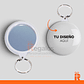 Chapita llavero espejo 58mm personalizado  - Miniatura 1