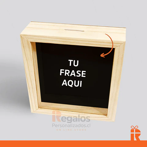 Alcancía frase personalizada