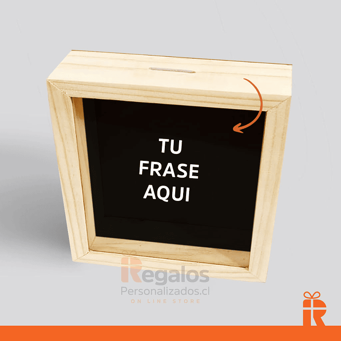 Alcancía frase personalizada 1