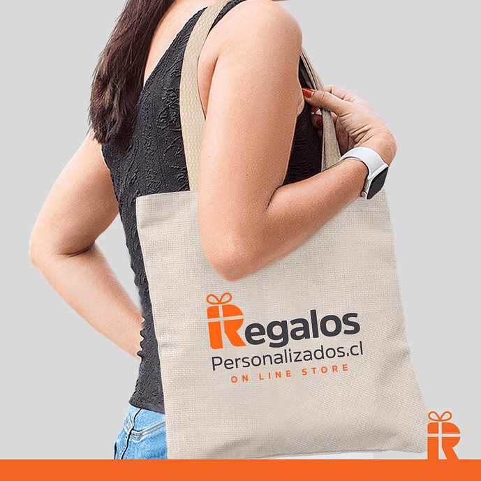Bolsa simil lino personalizada 3