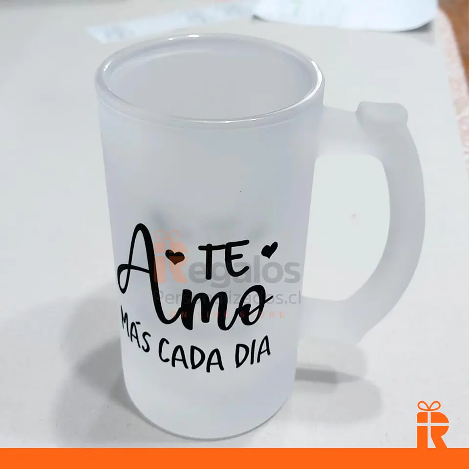 Vaso shopero empavonado personalizado 3