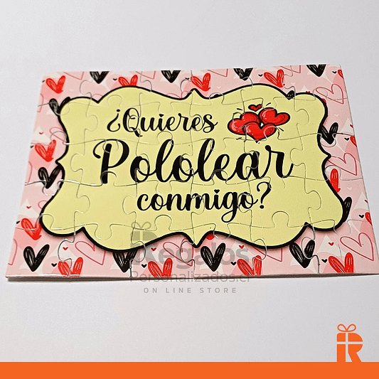 Puzzle diseño Quieres pololear conmigo 3