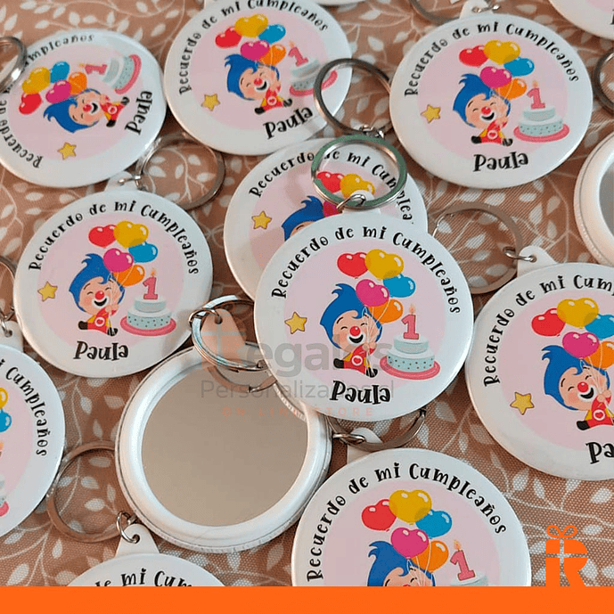 Chapita llavero espejo 58mm personalizado  4