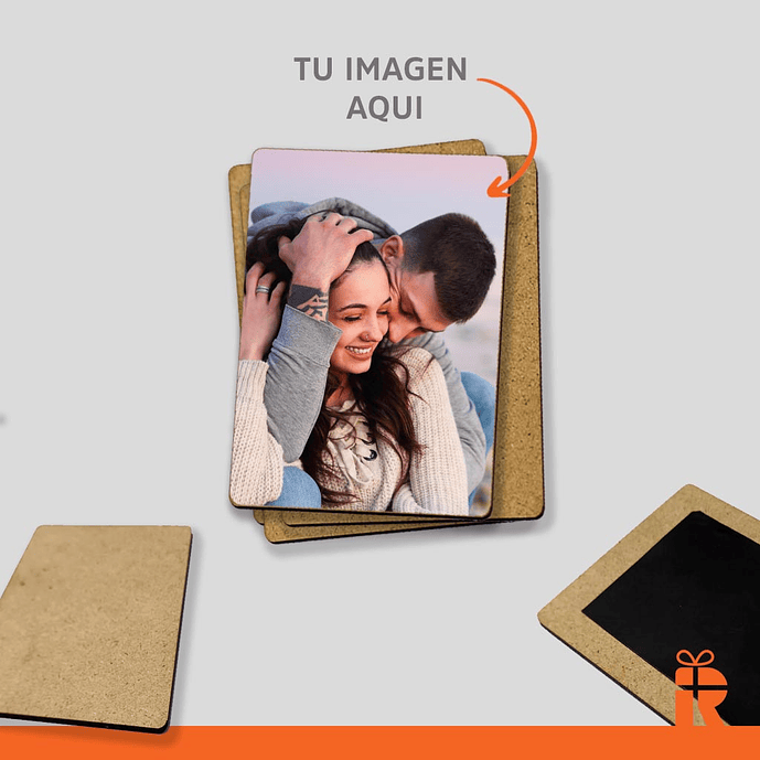 Set de 4 Maderitas magnéticas tamaño  7x10 c/u 1