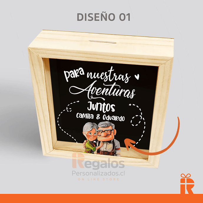 Alcancía Diseño nuestras aventuras de up 3