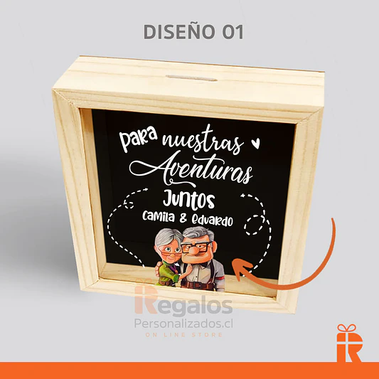 Alcancía Diseño nuestras aventuras de up 3