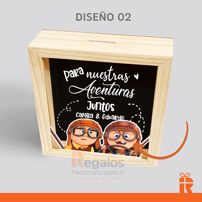 Alcancía Diseño nuestras aventuras de up 4