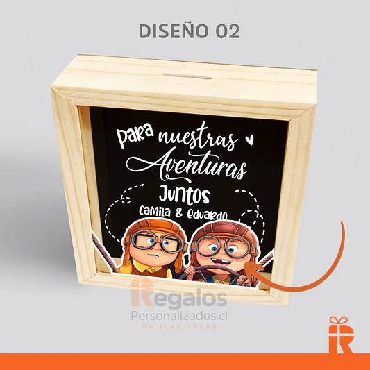 Alcancía Diseño nuestras aventuras de up 4